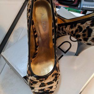 Used Leopard print ALDO shoe
